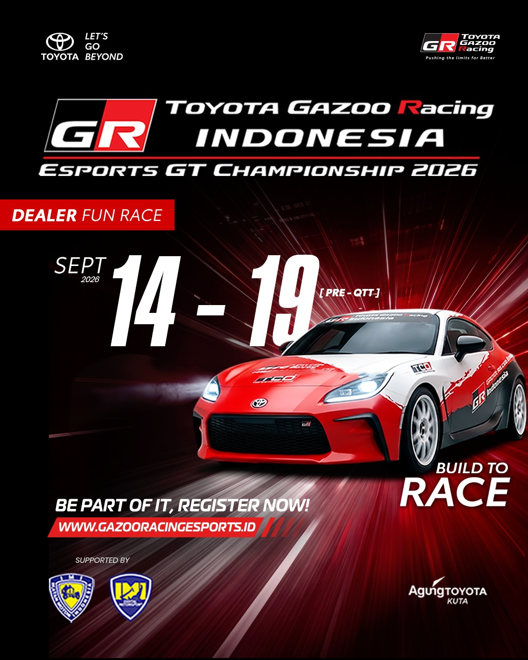 Flyer GR Indonesia Esports GT Championship 2026 Dealer Fun Race